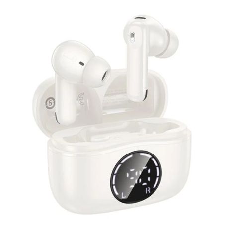 Наушники HOCO EQ22 Singer true wireless ANC+ENC noise reduction BT headset |BT5.4, 40/400mAh, 6-7h| white