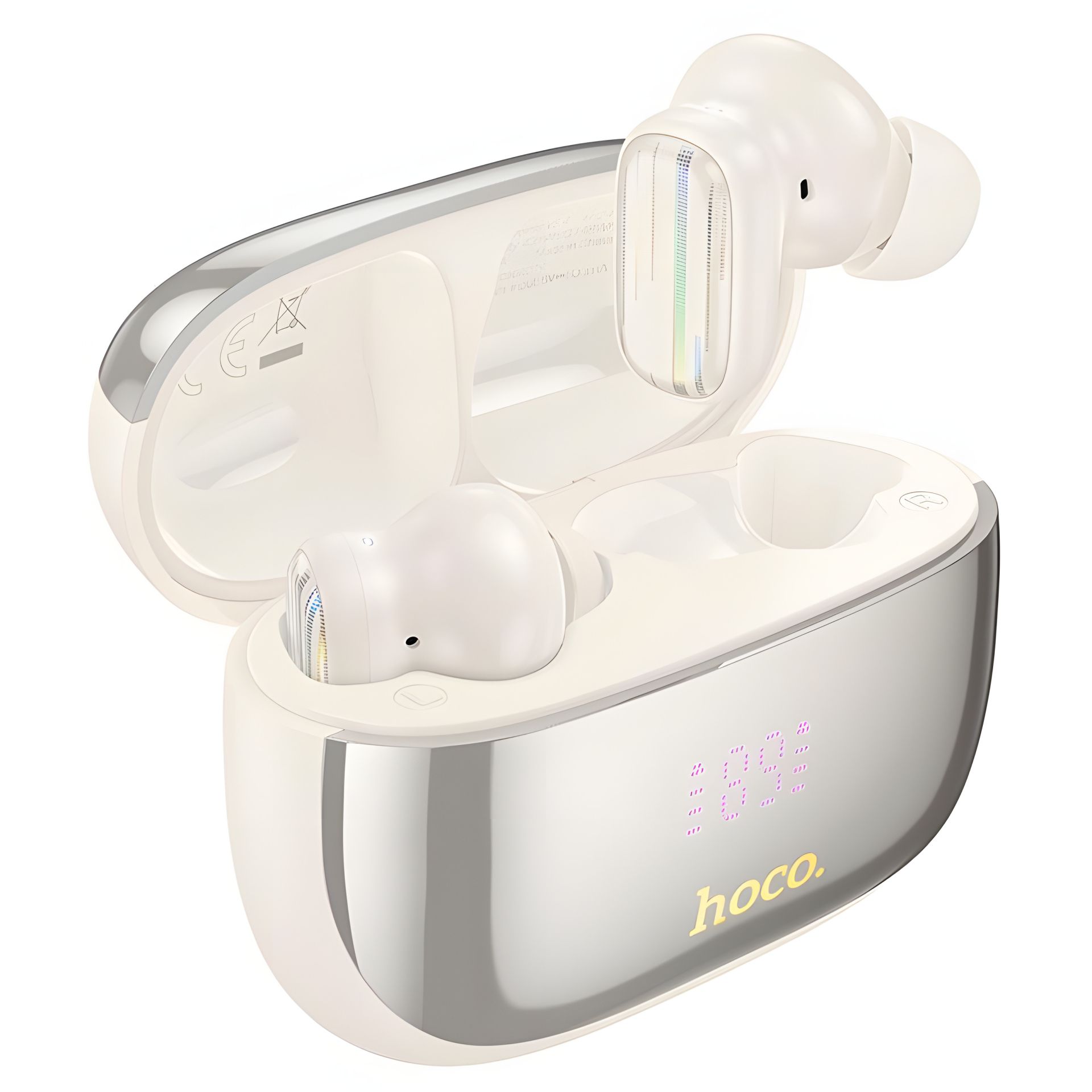 Безпроводні навушники HOCO EQ20 Rhyme true wireless ANC+ENC noise reduction BT headset, BT5.4, 40mAh, 400mAh, 6-7h, Milky white Безпроводні навушники HOCO EQ20 Rhyme true wireless ANC+ENC noise reduction BT headset, BT5.4, 40mAh, 400mAh, 6-7h, Milky white