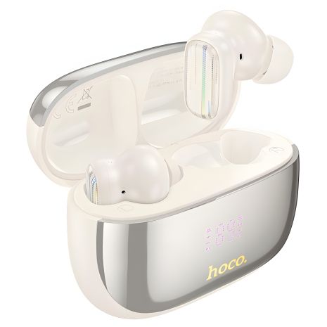 Бездротові навушники HOCO EQ20 Rhyme true wireless ANC+ENC noise reduction BT headset, BT5.4, 40mAh, 400mAh, 6-7h, Milky white Бездротові навушники HOCO EQ20 Rhyme true wireless ANC+ENC noise reduction BT headset, BT5.4, 40mAh, 400mAh, 6-7h, Milky white