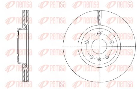 Диск тормозной FORD AUSTRALIA, SEAT LEON, REMSA (697210) Диск тормозной FORD AUSTRALIA, SEAT LEON, REMSA (697210)