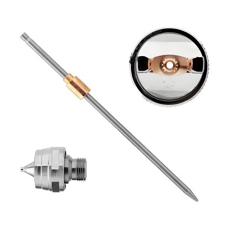 Комплект форсунки 1,4 мм для фарбопульта HVLP PT-0102 INTERTOOL PT-2001 Комплект форсунки 1,4 мм для фарбопульта HVLP PT-0102 INTERTOOL PT-2001