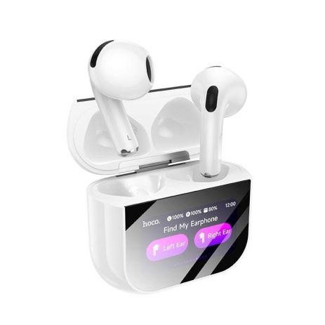 Бездротові навушники HOCO EW82 Sparkle true touch screen BT headset, BT5.4, 30mAh, 300mAh, 4h, white