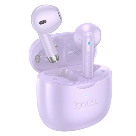 Бездротові навушники HOCO EW201 Graceful true wireless BT headset, BT5.4, 30mAh, 320mAh, 4h, purple Бездротові навушники HOCO EW201 Graceful true wireless BT headset, BT5.4, 30mAh, 320mAh, 4h, purple