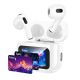 Бездротові навушники HOCO EW81 Elegant true wireless touch screen BT headset, BT5.4, 30mAh, 300mAh, 4h, white