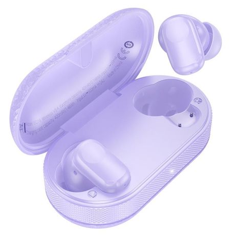 Бездротові навушники HOCO EQ19 Duke V true wireless BT headset, BT5.4, 40mAh, 400mAh, 7h, purple