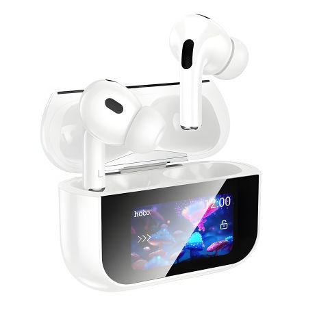 HOCO EW79 Bright TWS touch screen ANC earbuds |BT5.4, 30/350mAh, 4h| white