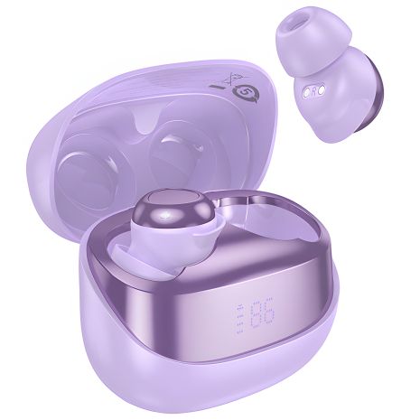 Бездротові навушники HOCO EW200 Elegant true wireless sleep BT headset IPX4, BT5.4, 30mAh, 400mAh, 4h, purple Бездротові навушники HOCO EW200 Elegant true wireless sleep BT headset IPX4, BT5.4, 30mAh, 400mAh, 4h, purple