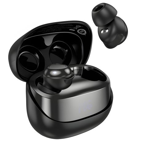 Бездротові навушники HOCO EW200 Elegant true wireless sleep BT headset IPX4, BT5.4, 30mAh, 400mAh, 4h, black Бездротові навушники HOCO EW200 Elegant true wireless sleep BT headset IPX4, BT5.4, 30mAh, 400mAh, 4h, black