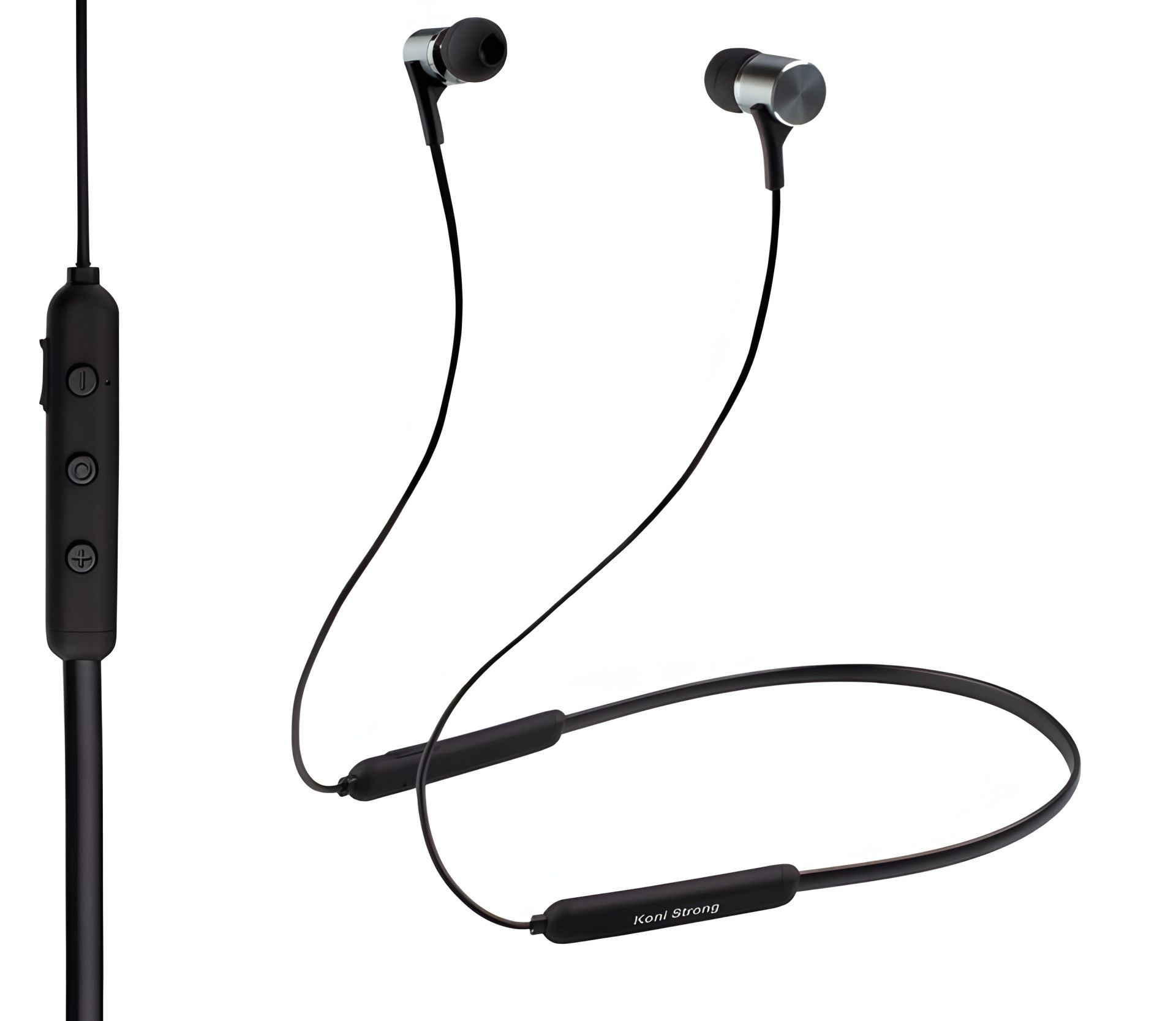 Бездротові Bluetooth навушники KONI STRONG KS-F18B, BT5.0, 140mAh, 6h, black Бездротові Bluetooth навушники KONI STRONG KS-F18B, BT5.0, 140mAh, 6h, black
