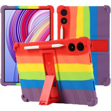 Чохол SoftGel Kids дитячий для Xiaomi Червонийmi Pad Pro 2024 12.1 Веселковий