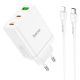СЗУ Hoco N33 Start PD35W (1USB-A/2C) + кабель Type-C to Lightning White