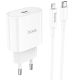 СЗУ Hoco C94A Metro PD20W (1USB-C) + кабель Type-C to Lightning White
