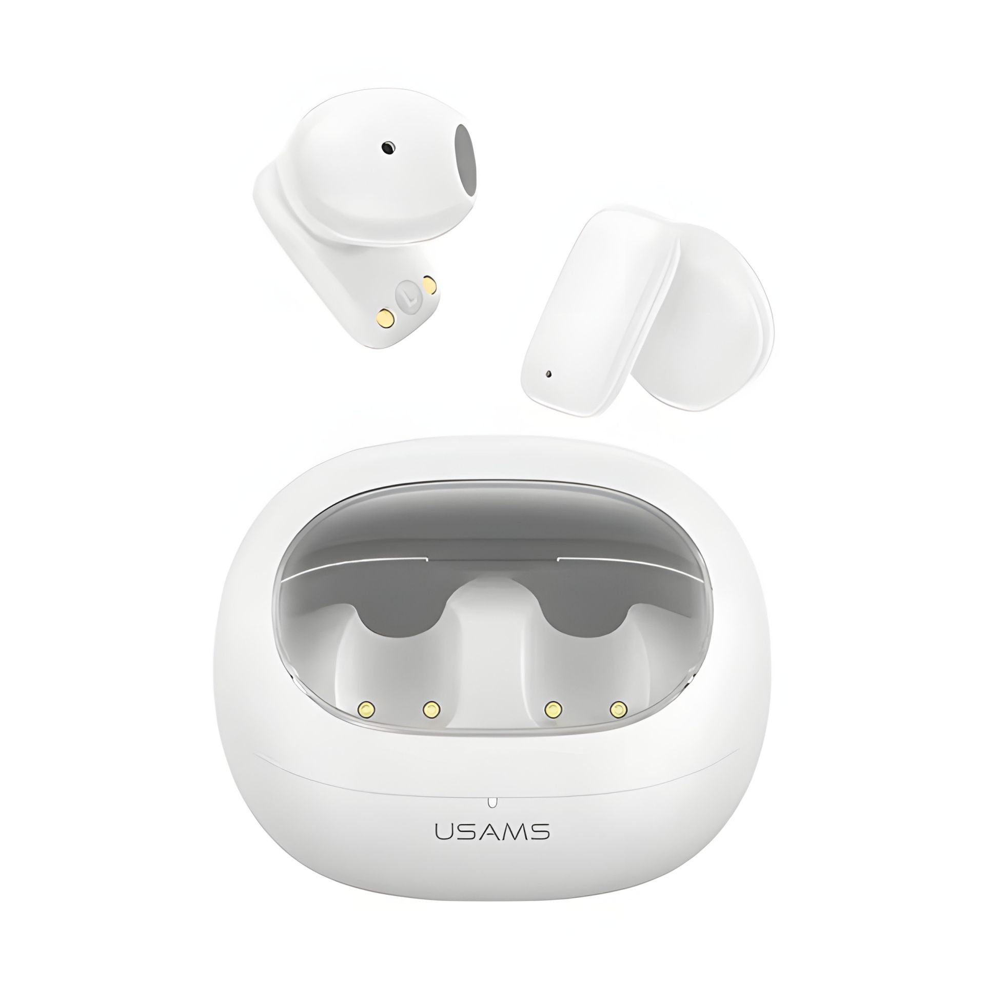 Bluetooth stereo гарнітура Usams US-TD22 TWS Earbuds - TD Series BT5.3, 30mAh, 230mAh, 4h, white Bluetooth stereo гарнітура Usams US-TD22 TWS Earbuds - TD Series BT5.3, 30mAh, 230mAh, 4h, white