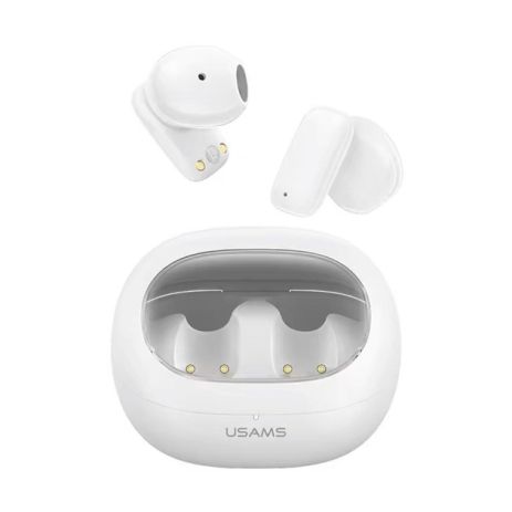 Bluetooth stereo гарнітура Usams US-TD22 TWS Earbuds - TD Series BT5.3, 30mAh, 230mAh, 4h, white