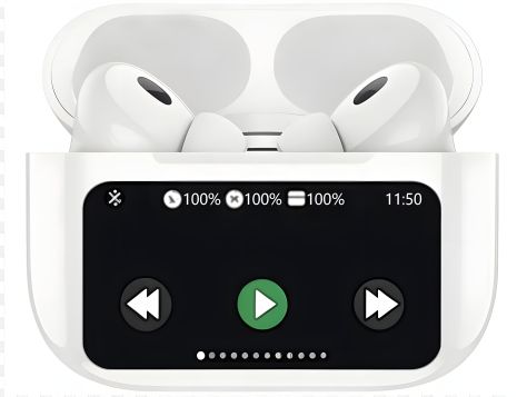 Bluetooth навушники XO X42, TWS, з дисплеєм, BT5.4, 25mAh, 300mAh, 5h, white Bluetooth навушники XO X42, TWS, з дисплеєм, BT5.4, 25mAh, 300mAh, 5h, white