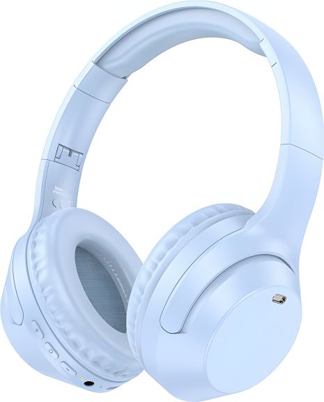 Bluetooth Стерео Гарнітура Borofone BO26, BT5.3, AUX, TF, 350mAh, 40h, Blue Bluetooth Стерео Гарнітура Borofone BO26, BT5.3, AUX, TF, 350mAh, 40h, Blue