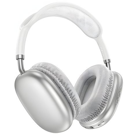 Стерео Блютуз гарнитура Borofone BO22 Plus |BT5.3, AUX/TF| стальная