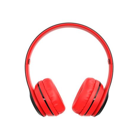 Bluetooth навушники Borofone BO4, BT5.0, AUX, 200mAh, 5h, red