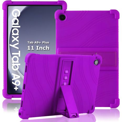 Детский чехол SoftGel Kids для Samsung Galaxy Tab A9+ Plus SM X210 X215, фиолетовый Детский чехол SoftGel Kids для Samsung Galaxy Tab A9+ Plus SM X210 X215, фиолетовый
