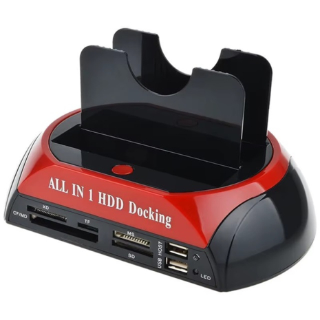 Док станція для HDD - зовнішня кишеня для жорстких дисків 2,5 - 3,5 дюйми з кардрідером Kkmoon 875 Док станція для HDD - зовнішня кишеня для жорстких дисків 2,5 - 3,5 дюйми з кардрідером Kkmoon 875