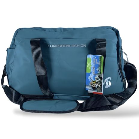 Спортивна дорожня сумка унісекс 30 л, з відділенням для взуття, водовідштовхувальна, блакитна