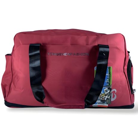 Дорожня спортивна сумка унісекс, водовідштовхувальна, червона, з відділенням для взуття, 30 л