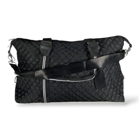 Водовідштовхувальна жіноча дорожня сумка-саквояж 30 л, з кріпленням на валізу, чорна