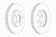 Тормозной диск FORD GRAND, C-MAX, FOCUS, FERODO (DDF2062C)