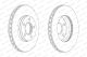 Диск тормозной FORD GRAND, FORD C-MAX, FORD FOCUS, FERODO (DDF2062C)