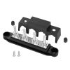 Распределительный блок с шиной Bus Bar, 4 шпильки М8, соединение кабелей 12-48V DC, до 250A, черный Распределительный блок с шиной Bus Bar, 4 шпильки М8, соединение кабелей 12-48V DC, до 250A, черный