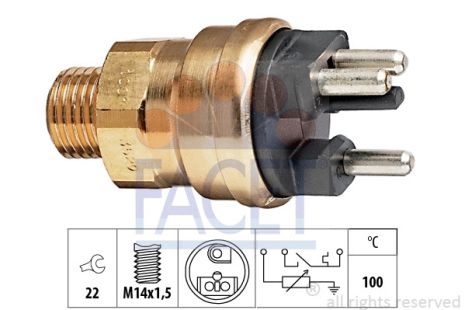 Датчик температури MERCEDES-BENZ T2/LN1, MERCEDES-BENZ G-CLASS, MERCEDES-BENZ T1, FACET (73529)