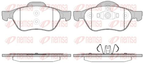 Комплект гальмівних колодок RENAULT LAGUNA, REMSA (096240)
