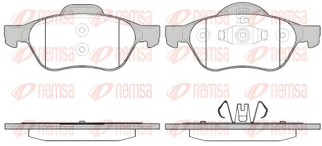 Тормозные колодки комплект для RENAULT LAGUNA, REMSA (096240)