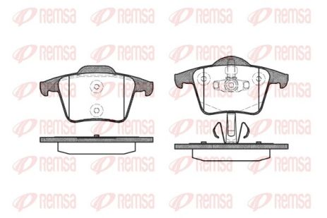 Комплект тормозных колодок MB C-CLASS, VOLVO XC90, RENAULT VEL, REMSA (104400)