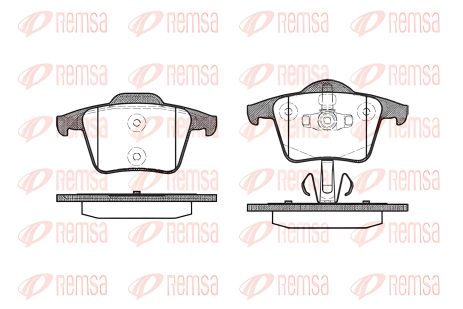 Комплект тормозных колодок для MB C-CLASS и других моделей, REMSA (104400)