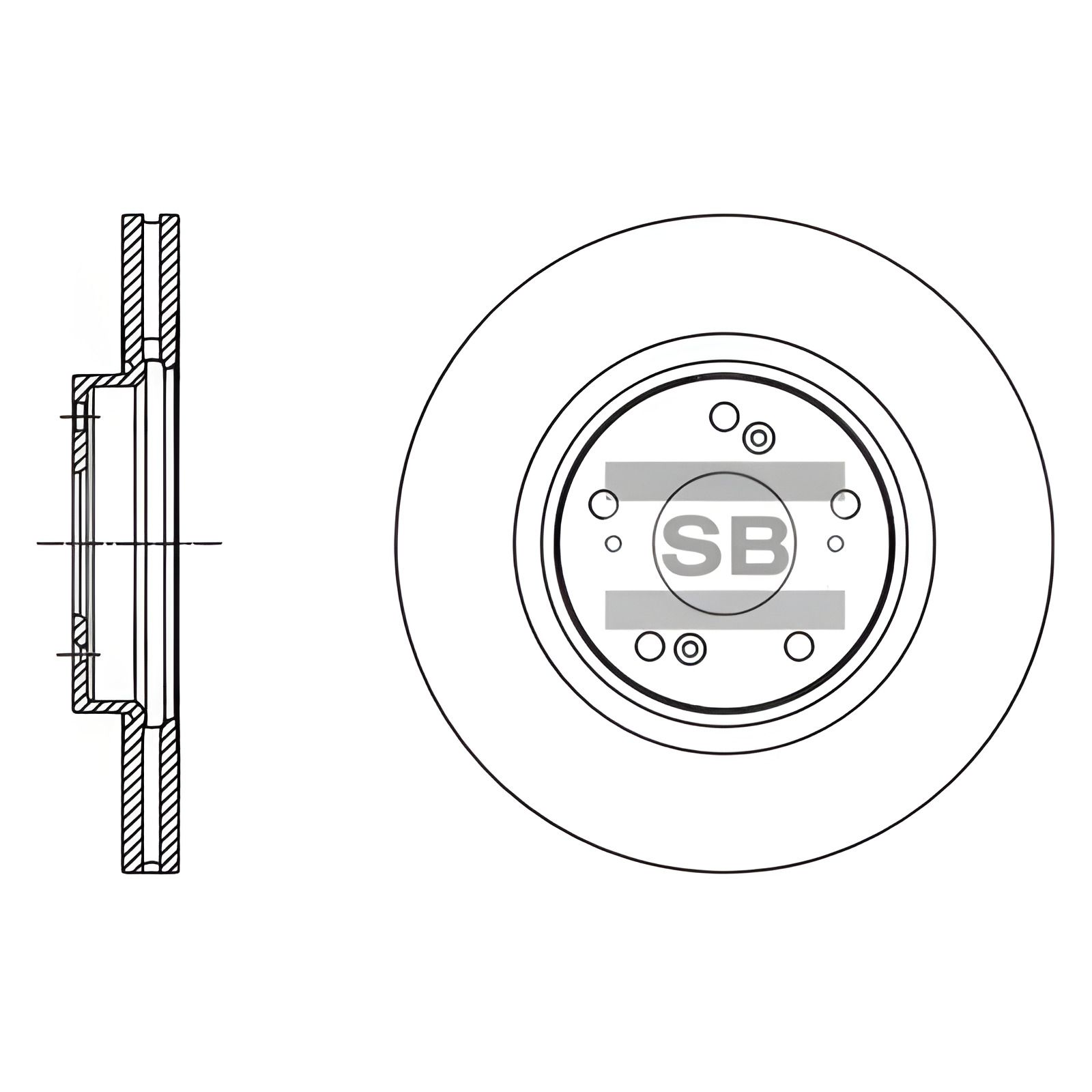 Гальмівний диск для HONDA ACCORD, SANGSIN (SD4112) Гальмівний диск для HONDA ACCORD, SANGSIN (SD4112)