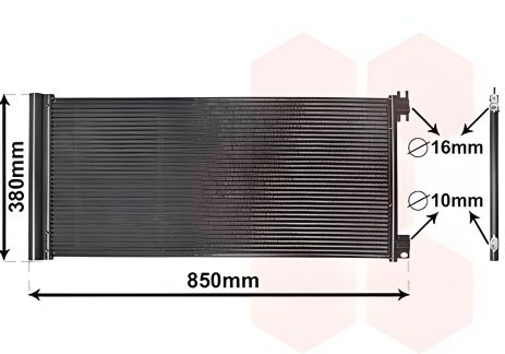 Радіатор, конденсор кондиціонера NISSAN NV300, FIAT TALENTO, Van Wezel (43015702) Радіатор, конденсор кондиціонера NISSAN NV300, FIAT TALENTO, Van Wezel (43015702)