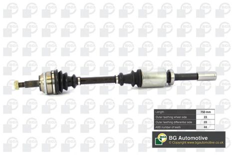 Вал приводной, полуось RENAULT SCÉNIC, RENAULT MEGANE, BGA (DS7303RA)