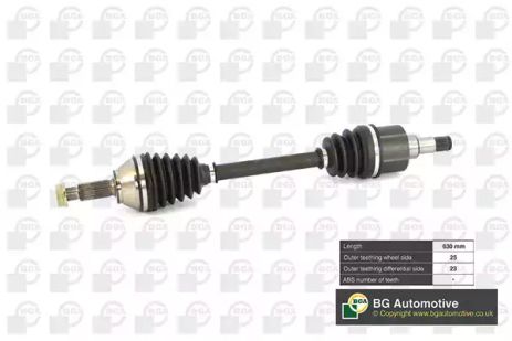Вал приводной, полуось FORD PUMA, FORD FOCUS, FORD FIESTA, BGA (DS2301L)