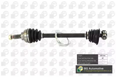 Вал приводной, полуось Л. NISSAN PRIMASTAR, OPEL VIVARO, RENAULT TRAFIC, BGA (DS7319L)