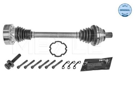Вал приводной, полуось AUDI A3, SKODA OCTAVIA II, III, SUPERB II, MEYLE (1004980714)