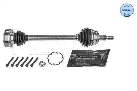 Вал приводной, полуось SEAT LEON, VW GOLF, SKODA OCTAVIA, MEYLE (1004980652)