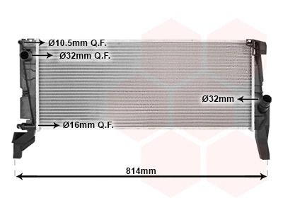 Радіатор охолодження двигуна BMW X1 F48/Mini 13+ (Van Wezel) 06012707 Радіатор охолодження двигуна BMW X1 F48/Mini 13+ (Van Wezel) 06012707