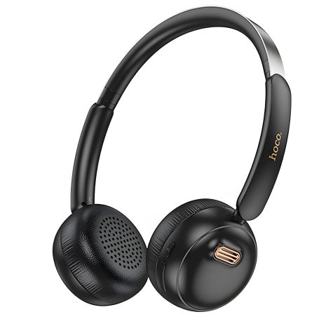 Бездротові навушники HOCO W62 Verso retro BT headphones, BT5.4, 300mAh, 30h, black Бездротові навушники HOCO W62 Verso retro BT headphones, BT5.4, 300mAh, 30h, black