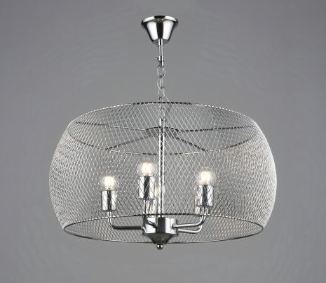 Люстра подвесная в стиле лофт металлическая Sirius B S2456/5 CH хром