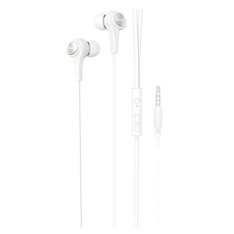 Дротові вакуумні навушники HOCO M66 Passion in-line control eaphones with mic Hi-Res, 3.5mm, 1.2m, white Дротові вакуумні навушники HOCO M66 Passion in-line control eaphones with mic Hi-Res, 3.5mm, 1.2m, white