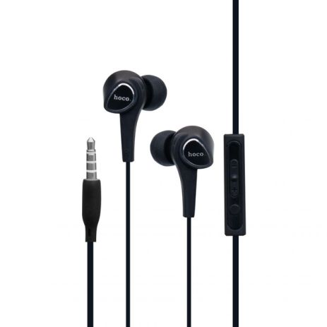 Дротові вакуумні навушники HOCO M66 Passion in-line control eaphones with mic Hi-Res, 3.5mm, 1.2m, black