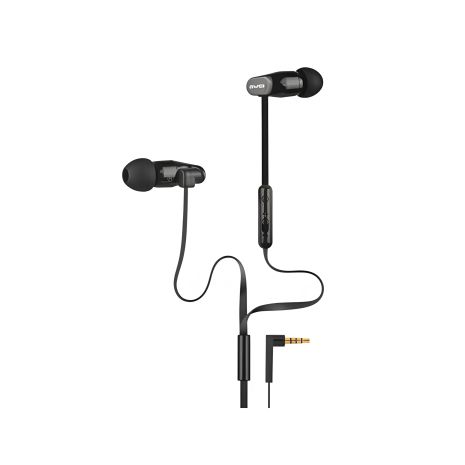 Черные наушники AWEI ES-12hi