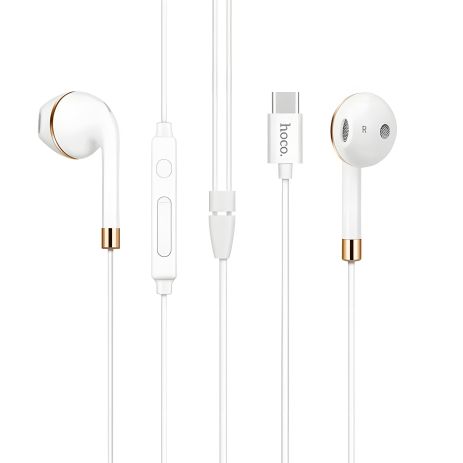 Наушники белые HOCO L8 Type-C