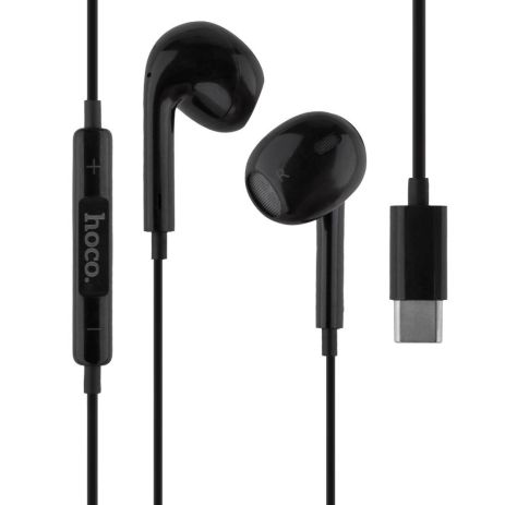 Дротові навушники HOCO M1 Max Type-C crystal earphones with mic, 1.2m, black